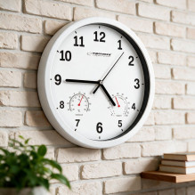 Esperanza EHC016W Mechanical wall clock Round White