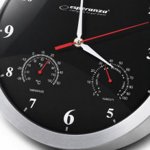 Esperanza Washington Black Mechanical Wall Clock Round Black Esperanza Washington Black Mechanical Wall Clock Round Black