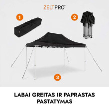 Shopping Tent 3x4.5 White Zeltpro PROFRAME