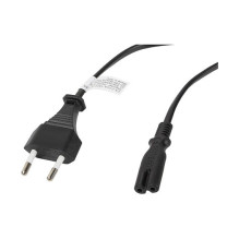 LANBERG Netzkabel CEE 7 / 16- IEC 320 C7 EURO ( RADIO ) 1,8m sw LANBERG Netzkabel CEE 7 / 16- IEC 320 C7 EURO ( RADIO ) 1,8m sw