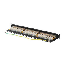 Lanberg Patch panel 24port 1U cat.6A FTP Lanberg Patch panel 24port 1U cat.6A FTP