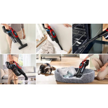 Bosch BCS1041PET lazdinis dulkių siurblys / elektrinė šluota Baterijos sausas HEPA be maišelio 0,4 l 23,5 W Juoda, raudo