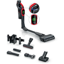 Bosch BCS1041PET lazdinis dulkių siurblys / elektrinė šluota Baterijos sausas HEPA be maišelio 0,4 l 23,5 W Juoda, raudo