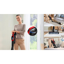 Bosch BCS1041PET lazdinis dulkių siurblys / elektrinė šluota Baterijos sausas HEPA be maišelio 0,4 l 23,5 W Juoda, raudo