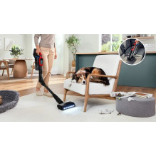 Bosch BCS1041PET stick vacuum / electric broom Battery Dry HEPA Bagless 0.4 L 23.5 W Black, Red 4 Ah