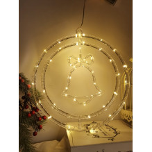 Kalėdinė LED Dekoracija - Modee ML-C3008 Šiltai Balta 48 LED Varpo Dekoracija