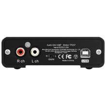 DAC Keitiklis - TOPPING DX1 II BK Juodas USB 384 kHz 32 bitų 3,5 mm 6,35 mm RCA Išėjimai DAC Keitiklis - TOPPING DX1 II BK Juodas USB 384 kHz 32 bitų 3,5 mm 6,35 mm RCA Išėjimai