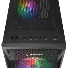 Kompiuterio Korpusas - RAMPAGE Shiva , ATX , Micro ATX , Mini-ATX , 3 x 120 mm Ventiliatoriai , 31 cm Vaizdo Plokštė , J Kompiuterio Korpusas - RAMPAGE Shiva , ATX , Micro ATX , Mini-ATX , 3 x 120 mm Ventiliatoriai , 31 cm Vaizdo Plokštė , J