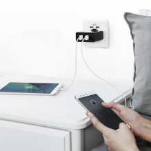 Sieninis Įkroviklis - UGREEN CD161 2× USB-A 36 W QC3.0 Juodas Sieninis Įkroviklis - UGREEN CD161 2× USB-A 36 W QC3.0 Juodas