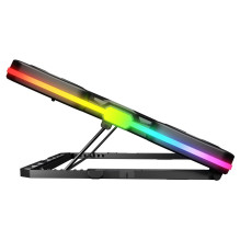 Laptop Cooling Stand - RAMPAGE Glacier 14-17.3" 11 Fans USB-C Hub Black Laptop Cooling Stand - RAMPAGE Glacier 14-17.3" 11 Fans USB-C Hub Black