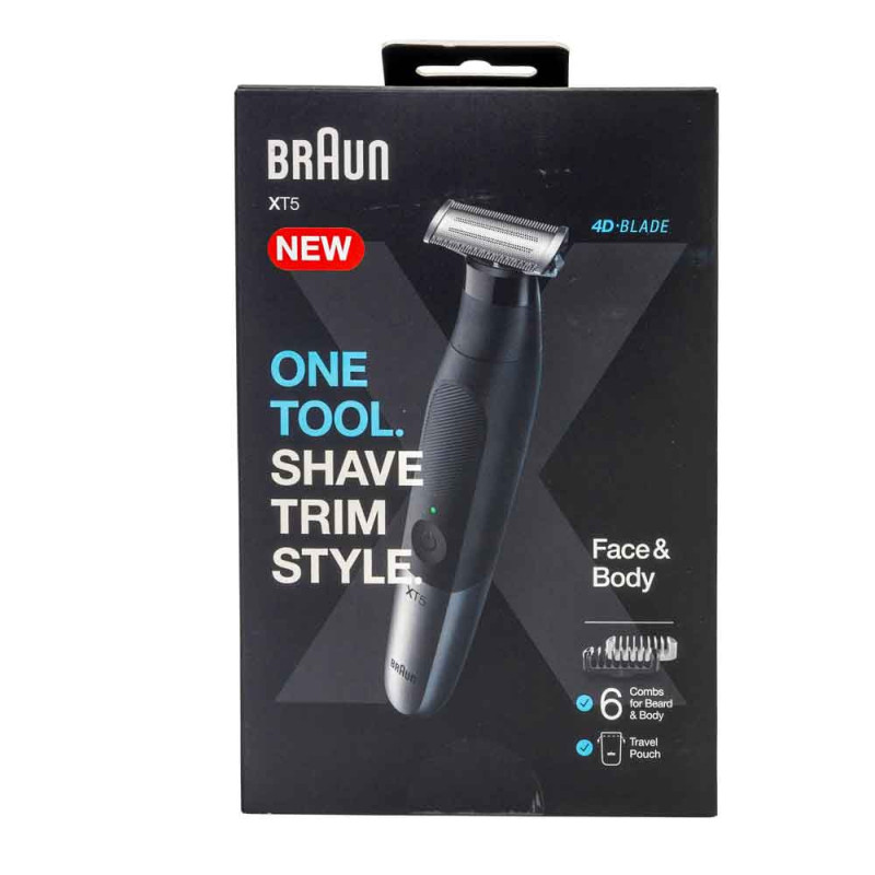 All-in-One Beard Trimmer / Body Groomer / Electric Shaver Braun XT5200 Series X