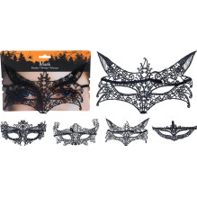 Mask for children / for adults 348901450, black, 16 cm x 6 cm Mask for children / for adults 348901450, black, 16 cm x 6 cm