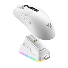 Žaidimų pelė - ONIKUMA DM10, PAW3311, 24 000 DPI, 1 000 Hz, RGB dokas, Balta Žaidimų pelė - ONIKUMA DM10, PAW3311, 24 000 DPI, 1 000 Hz, RGB dokas, Balta