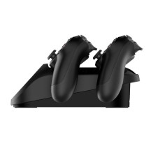„iPega“ dviguba prijungimo stotelė „iPega PG-9180“ PS4 žaidimų valdikliui (juoda)
