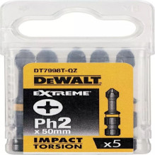 DeWALT Dewalt Extreme Impact Torsion PH2x57mm impact bits 5pcs. (DT7998T) DeWALT Dewalt Extreme Impact Torsion PH2x57mm impact bits 5pcs. (DT7998T)