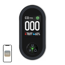 Carbon monoxide detector - Moes S02-CO 0-999 ppm 2 inch LCD 85 dB White