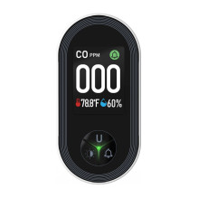 Anglies monoksido detektorius - Moes S02-CO 0-999 ppm 2 colių LCD 85 dB Baltas