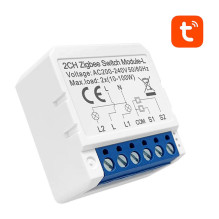 Smart Switch Module - AVATTO LZWSM16-W2 ZigBee without Neutral 2 Channels Smart Switch Module - AVATTO LZWSM16-W2 ZigBee without Neutral 2 Channels