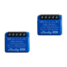 Išmanioji namų valdymo sistema - Shelly 1 Mini Gen3 WiFi / Bluetooth 2 vnt.