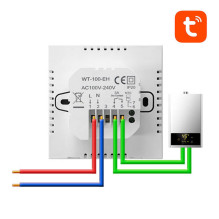 Išmanusis termostatas - Avatto ZWT100 ZigBee DHW katilo valdiklis, baltas Išmanusis termostatas - Avatto ZWT100 ZigBee DHW katilo valdiklis, baltas