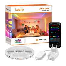 LED Light Strip - Lepro S1 5 m Wi-Fi Bluetooth RGBIC LED Strip