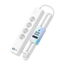 Išmanusis Maitinimo Šakotuvas - Meross MSP844 4 AC Lizdai, 2 USB-A, 2 USB-C, Matter, Balta Išmanusis Maitinimo Šakotuvas - Meross MSP844 4 AC Lizdai, 2 USB-A, 2 USB-C, Matter, Balta