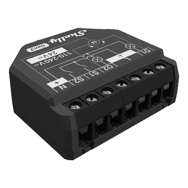 Išmanusis namų valdiklis - Shelly 2PM Gen3 dviejų kanalų WiFi / Bluetooth energijos stebėjimo prietaisas