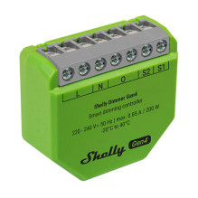 Smart Light Dimmer - Shelly Dimmer Gen4 Zigbee / Matter, Adjustable Brightness, Night Mode, No Neutral Wire - White Smart Light Dimmer - Shelly Dimmer Gen4 Zigbee / Matter, Adjustable Brightness, Night Mode, No Neutral Wire - White