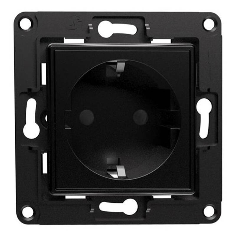 Išmanusis namų prietaisas - Shelly Wall Socket (Shelly, Smart Plug, Remote Control, Black)