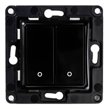 Išmanusis namų prietaisas - Shelly 2-Button Wall Switch (Shelly, Control for Lighting and Blinds, Black)