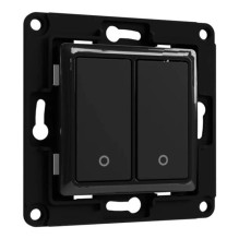 Išmanusis namų prietaisas - Shelly 2-Button Wall Switch (Shelly, Control for Lighting and Blinds, Black)
