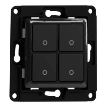 Išmanusis namų prietaisas - Shelly Wall Switch 4 Button Smart Controller Black