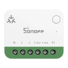 Išmanusis Jungiklis - SONOFF MINI-1GSP Wi‑Fi Matter Balta / Žalia