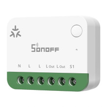 Smart Switch - SONOFF MINI-1GSP Wi-Fi Matter White / Green