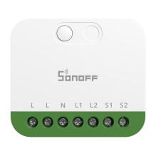 Išmanusis Jungiklis - Sonoff MINI-2GS Matter Dviejų Kanalų Jungiklis Balta