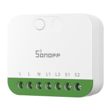 Išmanusis Jungiklis - Sonoff MINI-2GS Matter Dviejų Kanalų Jungiklis Balta