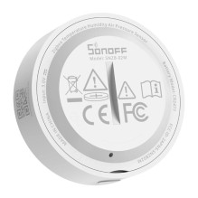 Temperatūros Ir Drėgmės Jutiklis - SONOFF AirGuard SNZB-02M Zigbee 3.0 Baltas 45 × 45 × 17,6 mm 27,3 g CR2477