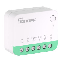 Išmanusis Relės Jungiklis - Sonoff MINIR4M Matter, 2 Vnt., 100-240 V, 10 A, 2,4 GHz Wi‑Fi, 39,5 × 33 × 16,8 mm