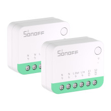 Smart Relay Switch - Sonoff MINIR4M Matter, 2 pcs., 100-240 V, 10 A, 2.4 GHz Wi-Fi, 39.5 × 33 × 16.8 mm