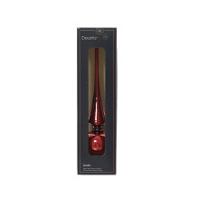 Christmas tree topper Decoris 113069, red, glass
