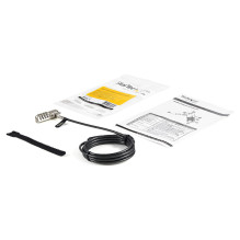 Laptop Cable Lock - Swivel Hinge - 2 m Steel Cable - 4-Digit Combination Lock - Locking Security Cable