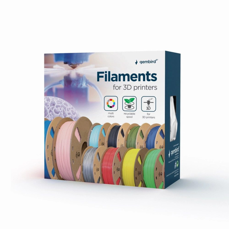 Gembird 3DP-ABS1.75-01-FR 3D printing material ABS Red 1.4 kg