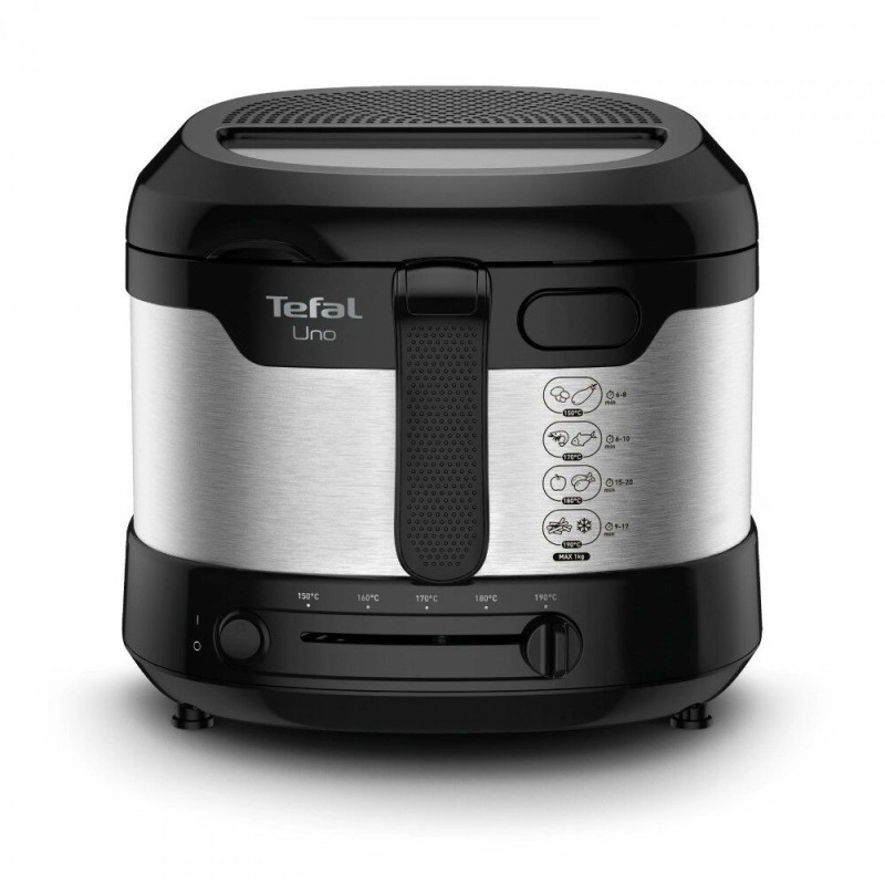 Tefal Uno FF215D Single Stand-alone 1600 W Deep fryer Black Stainless steel