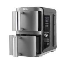 Ninja SL400EU gruzdintuvė Dviguba 9,5 l 2470 W Karšto oro gruzdintuvė Juoda Pilka