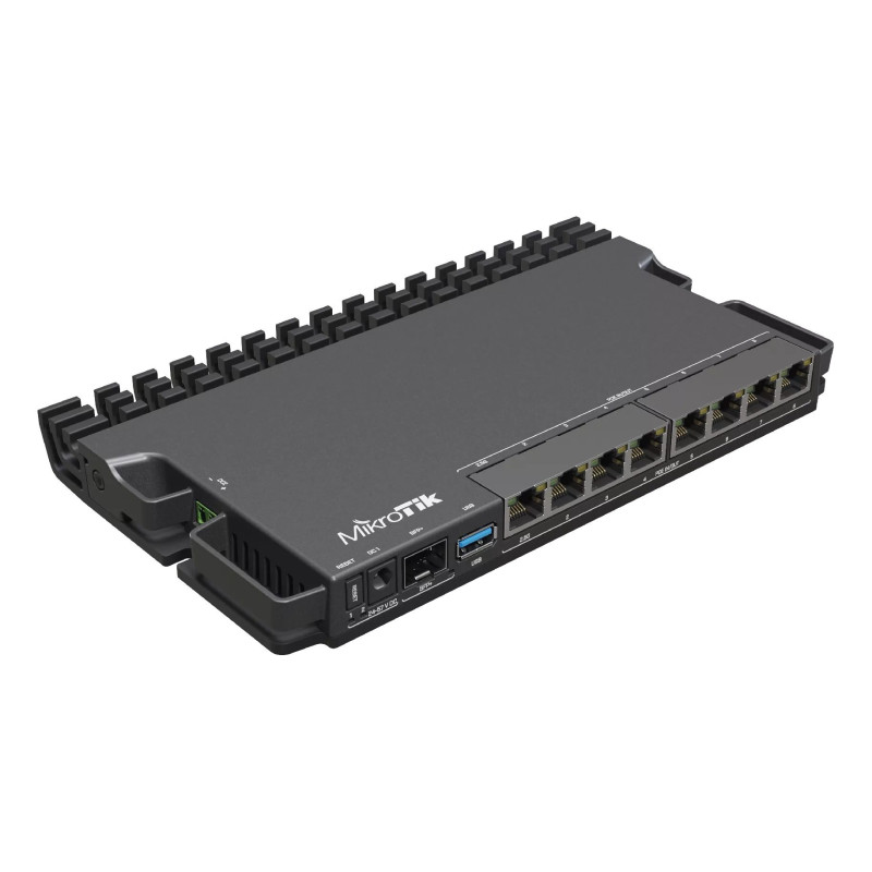 Mikrotik RB5009UPR+S+IN laidinis maršrutizatorius 2,5 gigabito eternetas Gigabito eternetas Juoda
