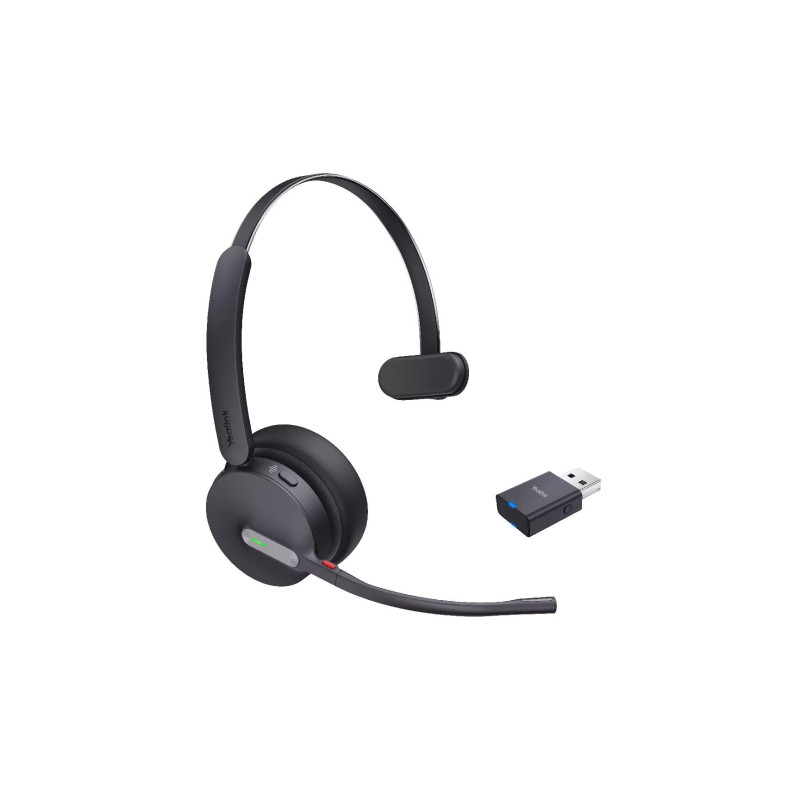 Yealink WH64 Hybrid Mono UC Headset Wireless Head-band Office / Call center Micro-USB Bluetooth Black