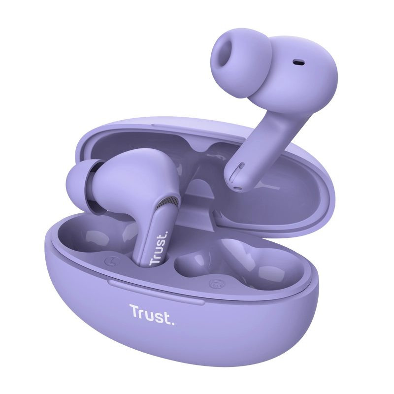 Trust Yavi Headset True Wireless Stereo (TWS) In-ear Calls / Music USB Type-C Bluetooth Purple