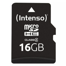 Intenso 3403470 atminties kortelė 16 GB „MicroSDHC“, 4 klasė