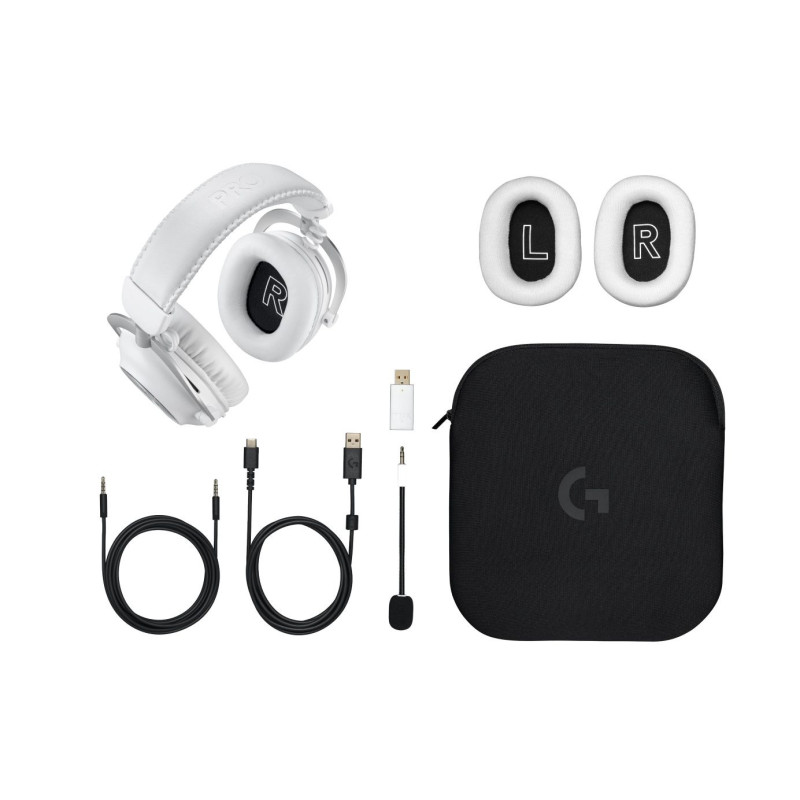 Logitech G 981-001269 headphones / headset Wired &amp; Wireless Head-band Gaming Bluetooth Black White