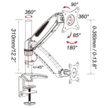 Techly Uchwyt biurkowy LCD (22427) 13-27" Techly Uchwyt biurkowy LCD (22427) 13-27"